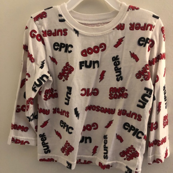 3T Garanimals White and Red long sleeved shirt - Picture 1 of 2
